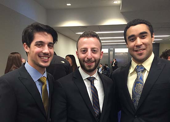 Max Goldberg, Ian Mandell and Michael Eaverly National Security Moot Court Competition 2015